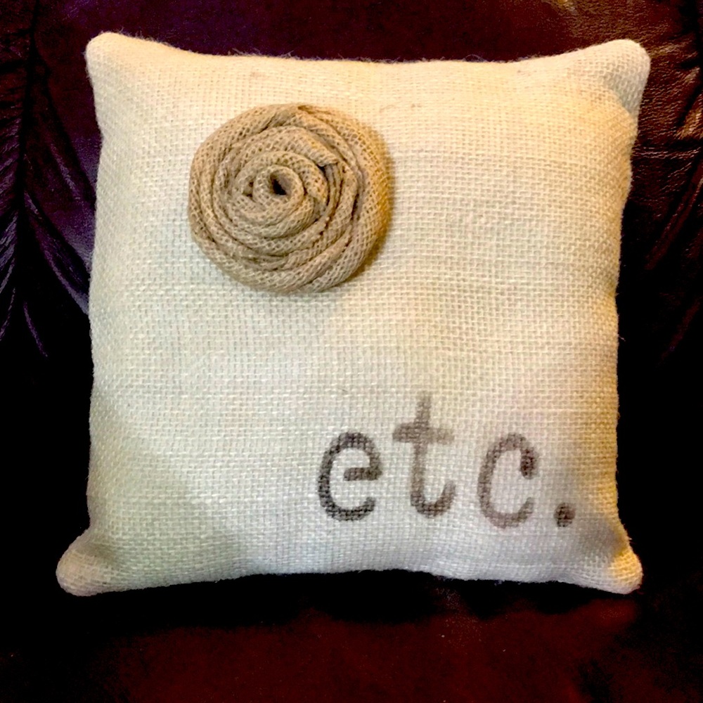 Vintage Burlap Pillow